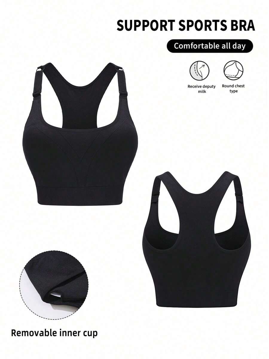 Seamless Ribbed Workout Tank Top - 1 Stück Schwarzes Sport-Crop-Top ohne Rücken,