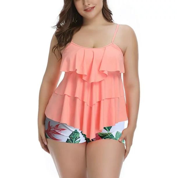 Tankini Damen Bikini Blumenmus – Tops Bewertung und Preis