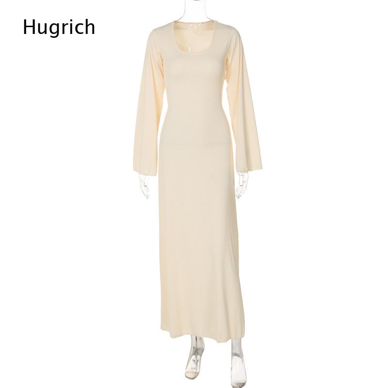 Elegantes geripptes Maxikleid  – Bodycon Long Sleeve Ribbed Dress Bewertung und Preis