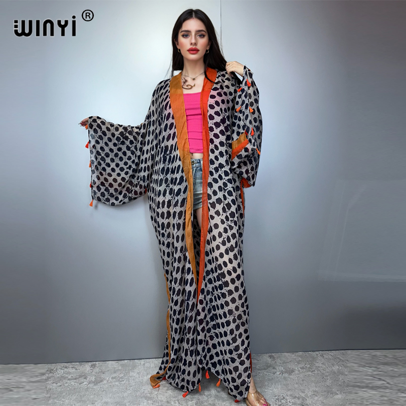 WINYI Sommer-Outfit Kimono Ame – Boho Summer Beach Maxi Dress Bewertung und Preis