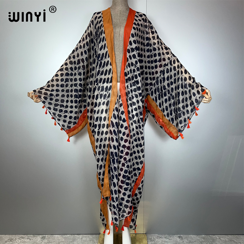 WINYI Sommer-Outfit Kimono Ame – Boho Summer Beach Maxi Dress Bewertung und Preis