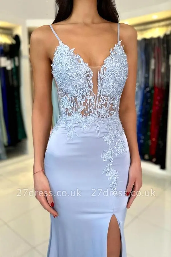 Elegante Meerjungfrauen-Abendk – Elegant Satin Evening Gown Split Bewertung und Preis