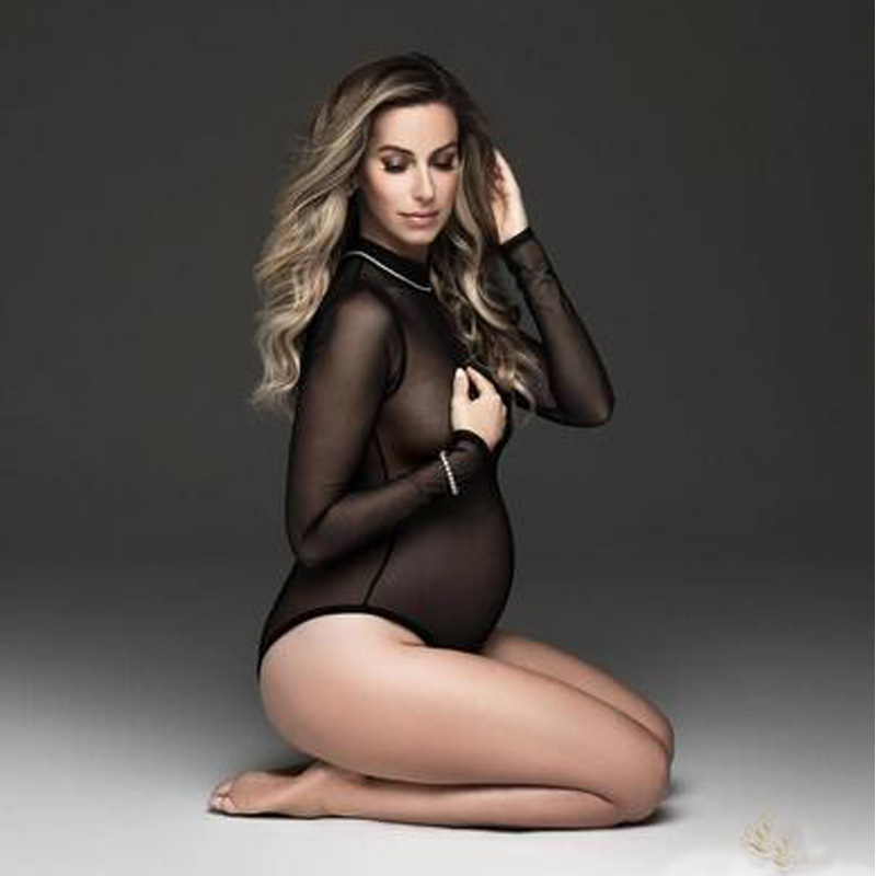 Umstandskleid für Fotoshooting – Sexy Mesh Sheer Bodycon Dress Bewertung und Preis