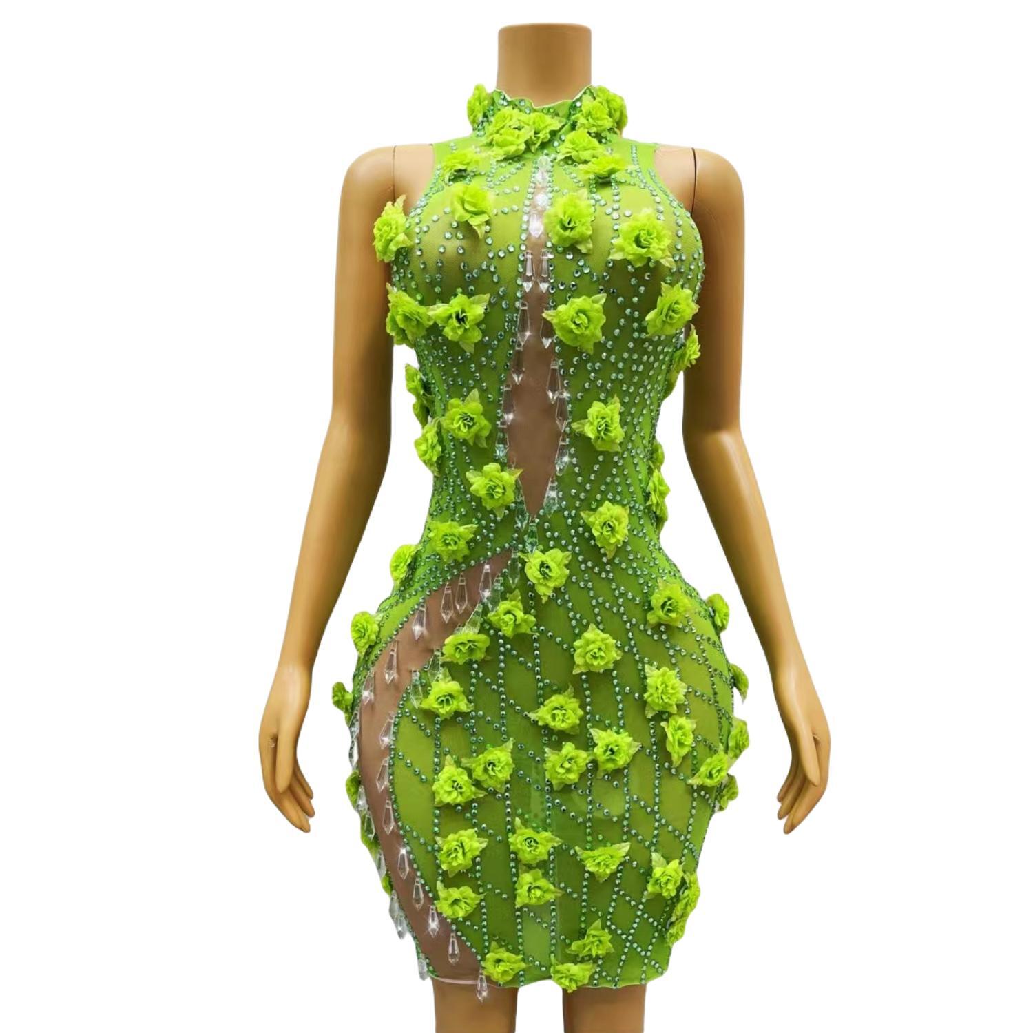 Schickes, glitzerndes, figurbe – Sparkly Rhinestone Club Party Dress Bewertung und Preis
