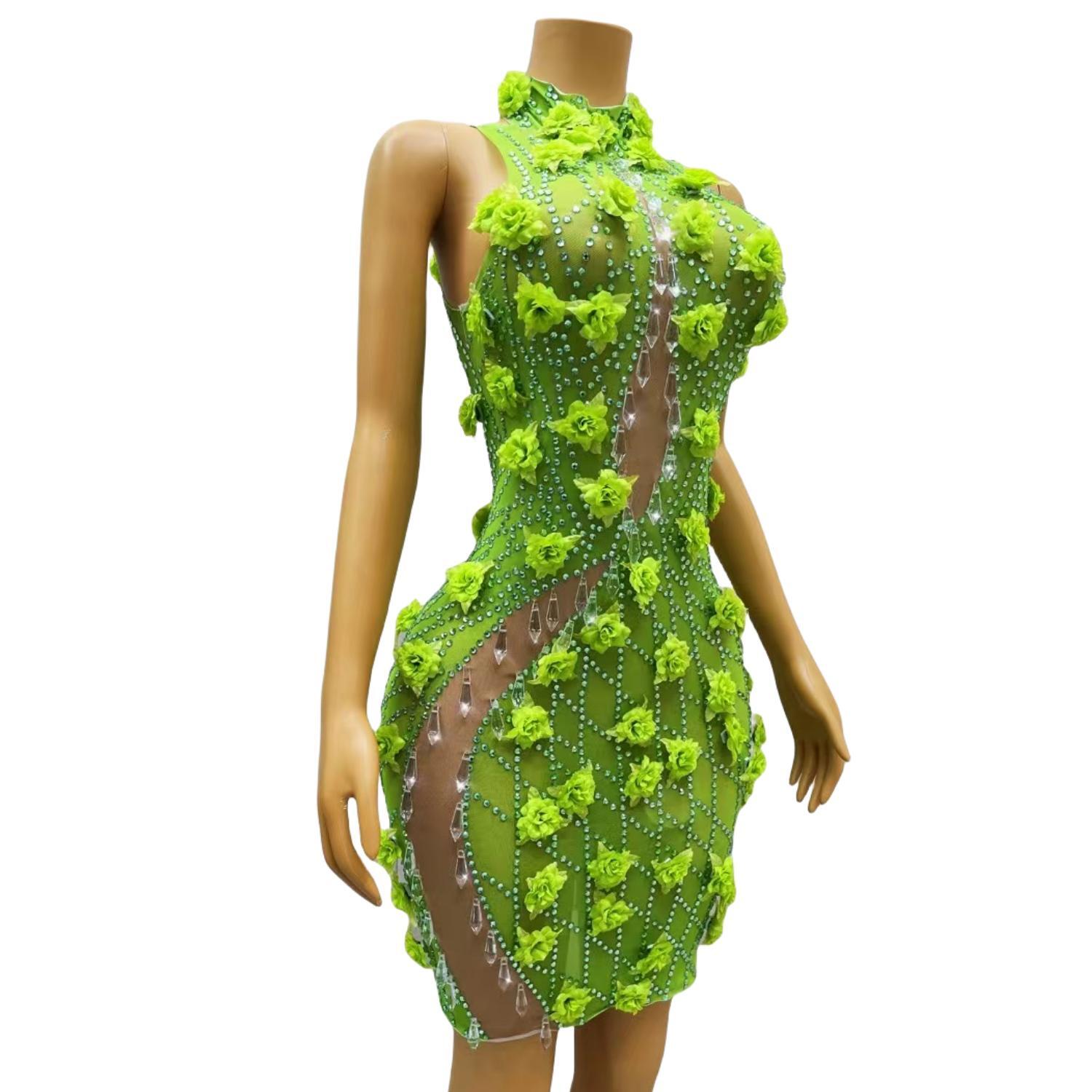 Schickes, glitzerndes, figurbe – Sparkly Rhinestone Club Party Dress Bewertung und Preis
