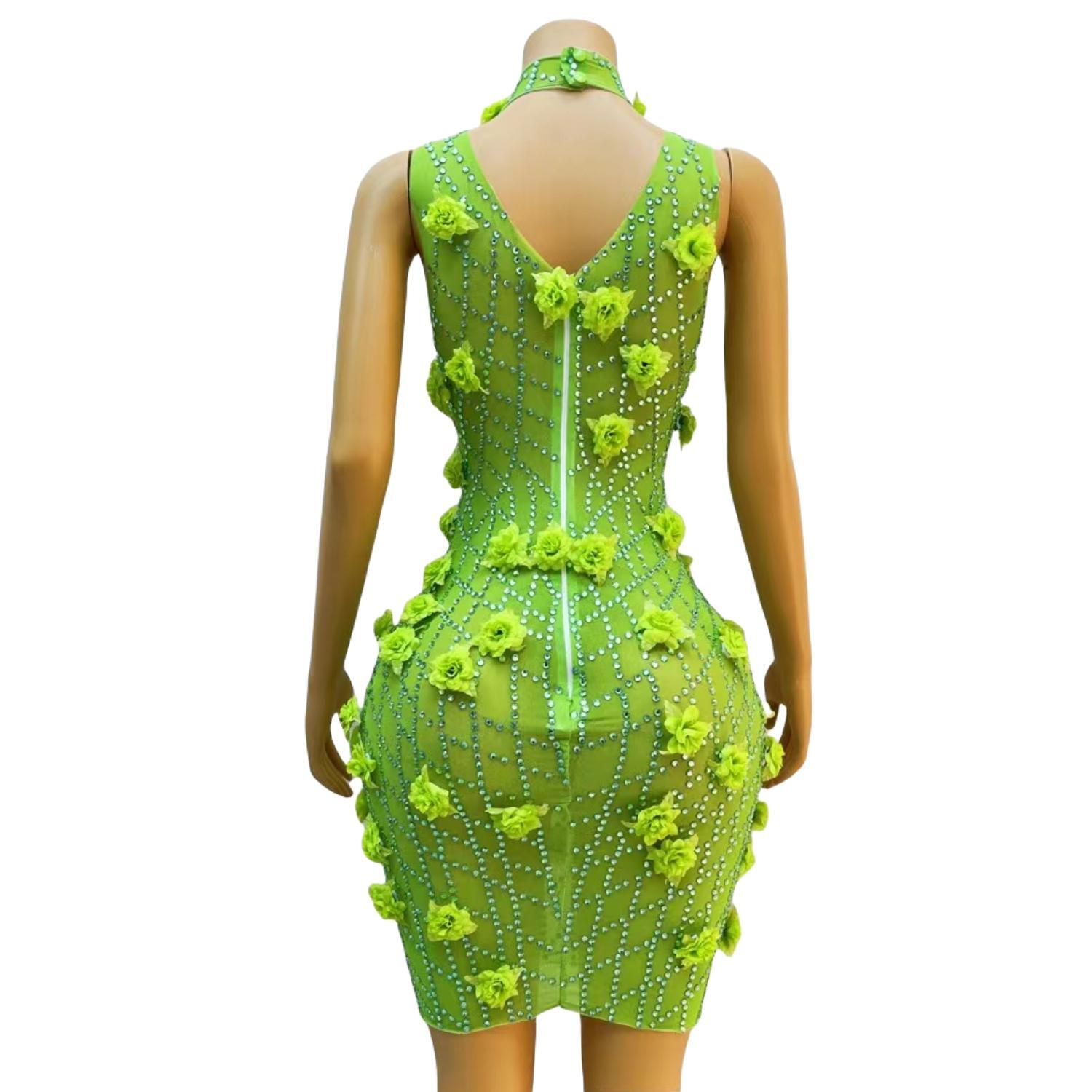 Schickes, glitzerndes, figurbe – Sparkly Rhinestone Club Party Dress Bewertung und Preis