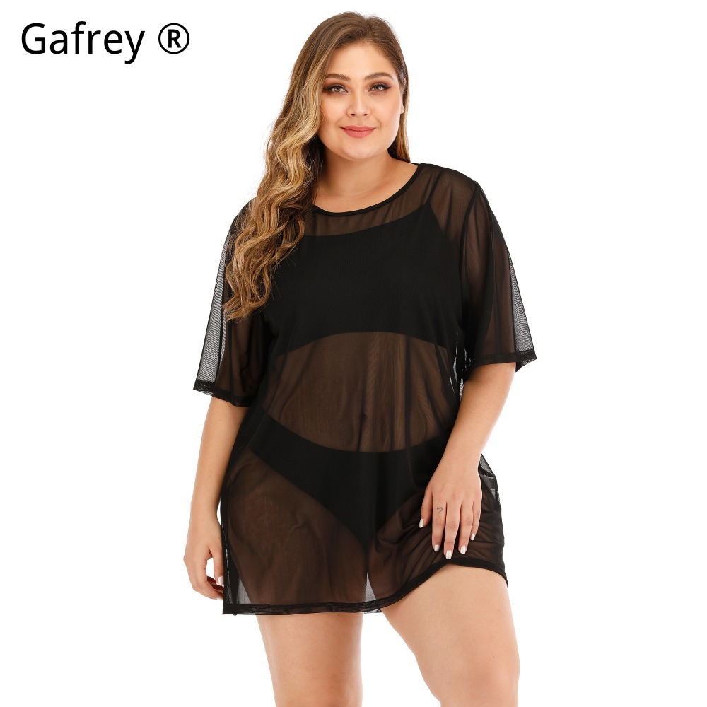 Übergröße Sexy Mesh-Strandklei – Sexy Mesh Sheer Bodycon Dress Bewertung und Preis