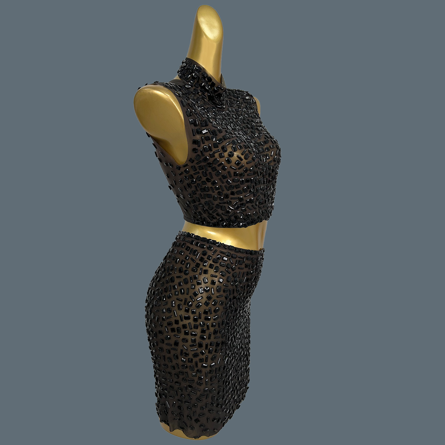 Sommer Sparkly Schwarz Strass  – Sparkly Rhinestone Club Party Dress Bewertung und Preis
