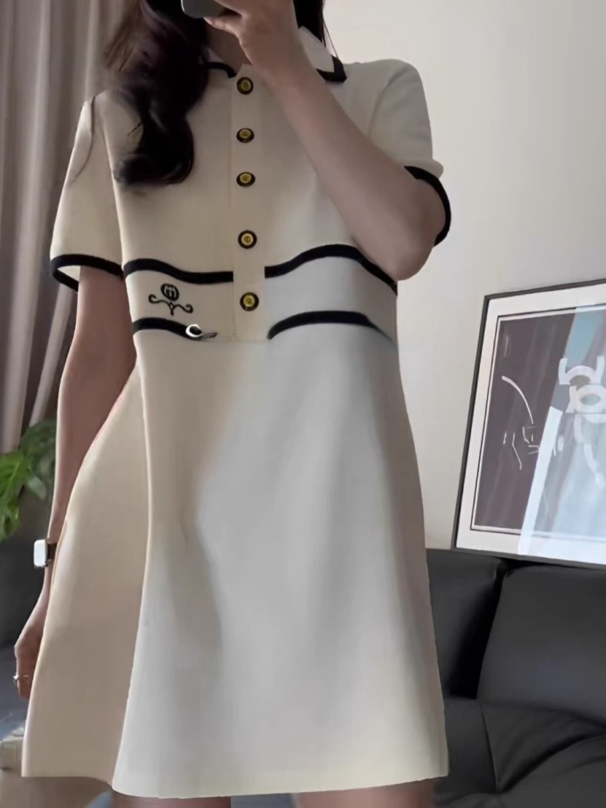 Übergröße Hemdkleid mit Kragen – Korean Style A Line Shirt Dress Bewertung und Preis