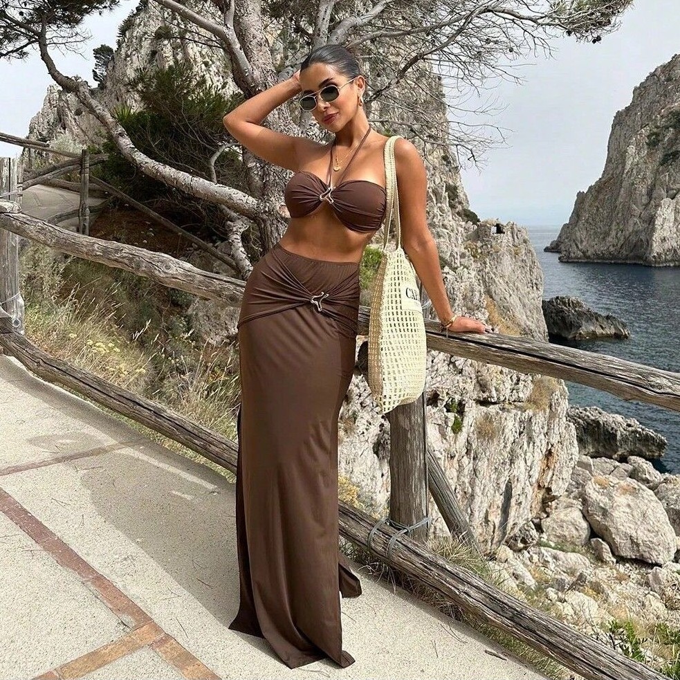 Ärmelloser Tankini-Bikini für  – Swimwear Bewertung und Preis